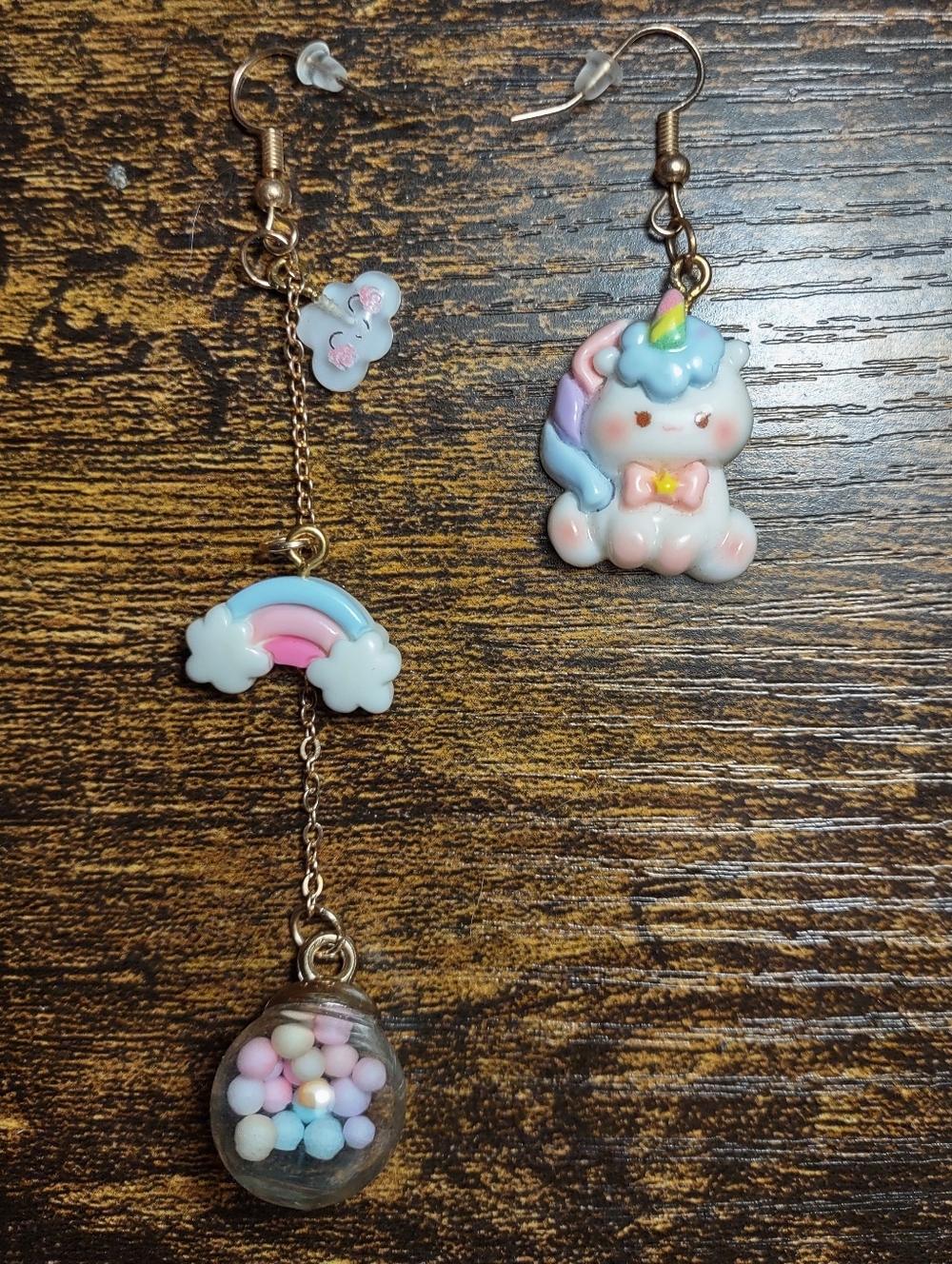 Adorable Pastel Unicorn Themed Earrings